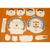 94 95 96 97 Dodge Ram Full Size 1500 2500 3500 White Face Glow Through Gauges Dash... by APC