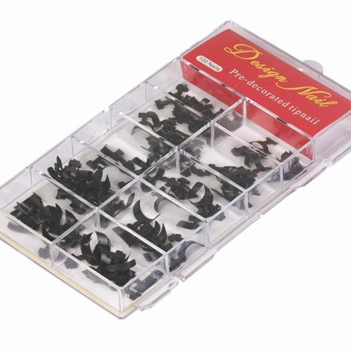 WAWO Black French Nail Art Wrap UV Gel Acylic Tips 145*77mm by Nails gaga