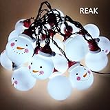 イルミネーションライト 　REAK　サンタさん イルミネーション ソーラー式　クリスマスLED サンタクロース　 20球　可愛い 　飾りライト　光センサー内蔵　 ストリングライト ソーラーライト 　ソ