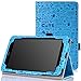 MoKo LG G Pad 7.0 Case - Slim Folding Cover Case for LG G Pad V400 / V410 (LTE) / VK410 / UK410 / LK430 (G Pad F7.0) 7-Inch Android Tablet, Cutie Charm BLUE (With Smart Cover Auto Wake / Sleep)