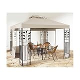 Produkt-Bild: Seitenteile f&uuml;r Pavillon &raquo;Bl&auml;tter&laquo; (2 Stck.) f&uuml;r Pavillon 3x4 m sand