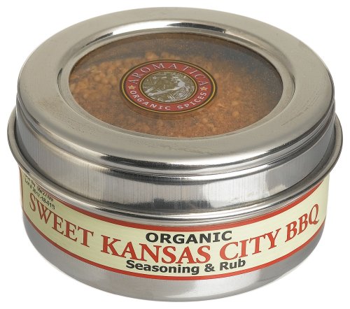 Aromatica Organics Sweet Kansas City BBQ Seasoning, 4.0-Ounce Tin (Pack of 3) by Aromatica Organics