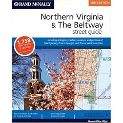Rand McNally 8th Edition Northern Virginia & the Beltway street guide including Arlington, Fairfax, Loudoun, and portions of Montgomery, Prince George's, and Prince Williams counties
