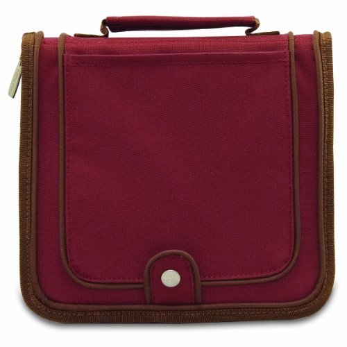 Picnic Time Piatto Travel Pack with Wine and Cheese Accessories for 2, Red Clay