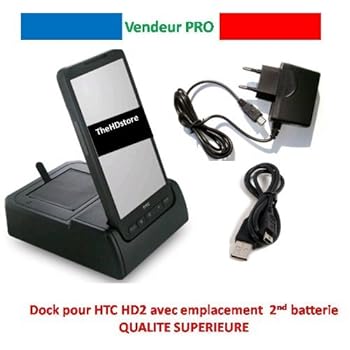 Dock station accueil HTC HD2 hd2 slot batterie cradle [Appareils électroniques]