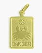14 Karat Yellow Gold Cancer Zodiac Pendant