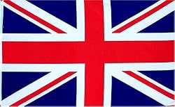 British Union Jack (UK Great Britain) Country Flag: 3x5ft poly