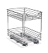 Whitney Design C21275 Two-Tier Sliding Cabinet Organizer, Chrome