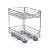 Household Essentials C21275 Two-Tier Sliding Cabinet Organizer, Chrome