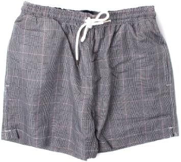 BlessTheSummer Glen Plaid Men's Swim Trunks - Shorts