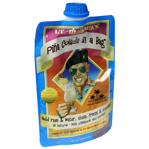 Lt. Blender's Pina Colada in a Bag, 12-Ounce Pouch (Pack of 3) by Lt. Blender