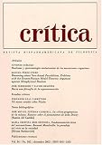 Critica Revista Hispanoamerica De Filosofia