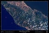 San Juan del Sur, Nicaragua satellite print/poster map: 36