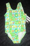 Girls 1 PC Aqua/Green/White Checks w/Daisies