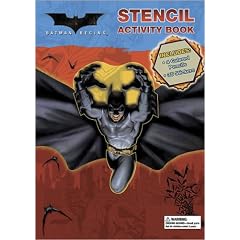 Batman Begins Stencil Activity Book With Stickers