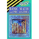 basic math and pre algebra cliffs quick review