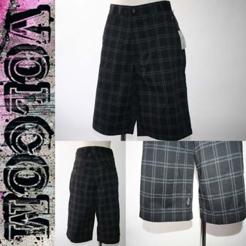 VOLCOM(ボルコム) ファッション パンツ「Frickin Plaid Chino Short」BLK サイズ32