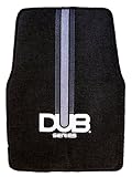 Coverking DF02M1 DUB Series Logo Floormats with Stripe, Set of 2