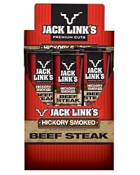 Jack Link's Beef Steak, Hickory Smoked, 1-Ounce Packages (Pack of 24)