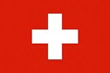 Switzerland Flag Clear Acrylic Fridge Magnet 2.75 inches x 2 inches