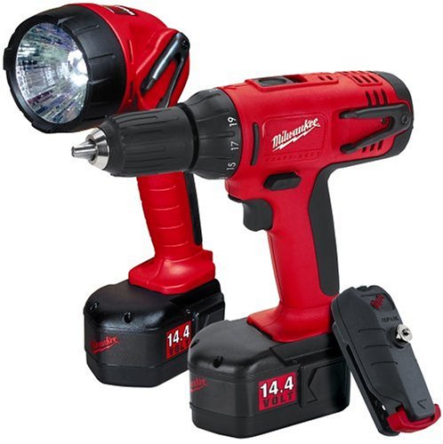 Milwaukee 0612-26 14.4-Volt Ni-Cad 1/2-Inch Cordless Drill/Driver Kit with Worklight
