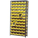 - Quantum Storage 60 Bin Shelf Unit - 18in. x 36in. x 75in. Rack Size, Blue