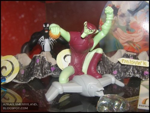  2009 McDonalds Happy Meal Toy The Spectacular SpiderMan : Animated Series #6 The Green Goblin Figurine