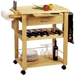 Winsome Wood Kitchen Cart, Natural