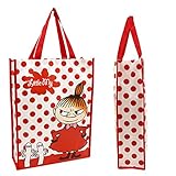 【ムーミン】レッスンバック（たて型）不織布製　【2点セット】水色・赤/リトルミイ