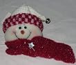 Snowman with Jingle Bell Hat Little Dipper Ornament Wax Dipped Plush - by Ganz