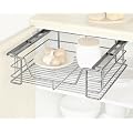 WENKO 5920100 Schrankauszug Midi - ausziehbare Ablage, Montage im K�chenschrank, Chrom, 39 x 14 x 44 cm