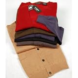 Men's Wool Cardigan by Merino at Prosperity Knitwear