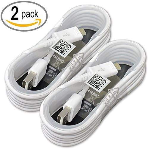 DreamL Micro USB Charging Data Cable for Android Smart Phones, 5-Feet/1.5Meter, White (2-Pack)