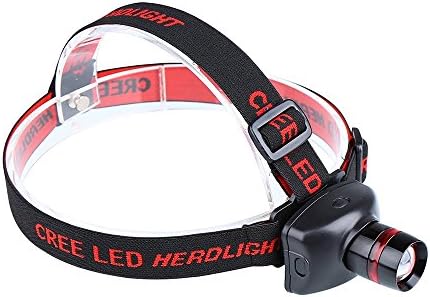 ABfire Tk27 Ultra Bright Zoomable LED Headlamp Flashlight - 3 Light-Modes; high, low, flash. Perfect Hands-Free Portable Work light, Power for Running, Hiking, Working Jogging Emergencies Gift for Kids Camping Reading (Batteries Not Included)