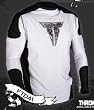 THROWDOWN WHITE & BLACK MMA RASHGUARD SIZE XX-LARGE