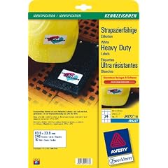 Avery Zweckform J4773-10 Etiketten 63,5x33,9 cm wetterfest Inkjet