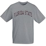 Florida State Seminoles Ash Horizontal Arch Logo T-shirt