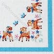 Miniature Blue Crib Set Kit by Lindee's Little Linens