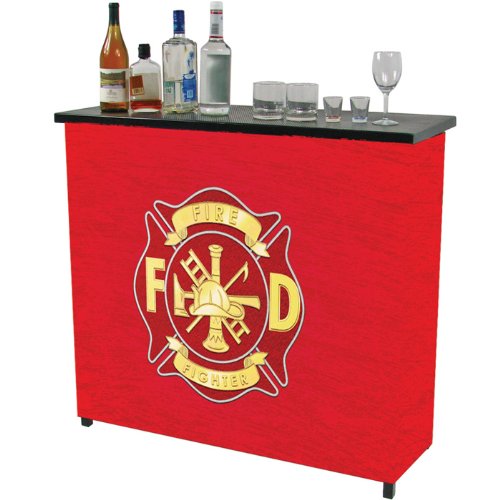 Trademark Fire Fighter Metal 2 Portable Bar With Carrying Case Portable Bar