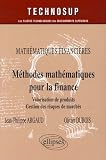 Revue Ellipses Marketing  / Méthodes mathématiques pour la finance : Valorisation de produits dérivés, Gestion des risques de marchés