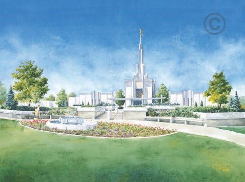 LDS Denver Colorado Temple - Chad Hawkins Temple Sketch - 11x14 Print