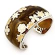 Brown Designo Cuff Bangle
