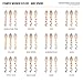 Dress My Cupcake Stamped Wooden Cutlery Dessert Spoons, Polka Dot, Red, 12-Pack