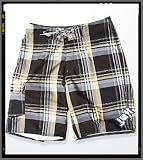 Review   / Lost PLAID NERD Mens Boardshorts In Black