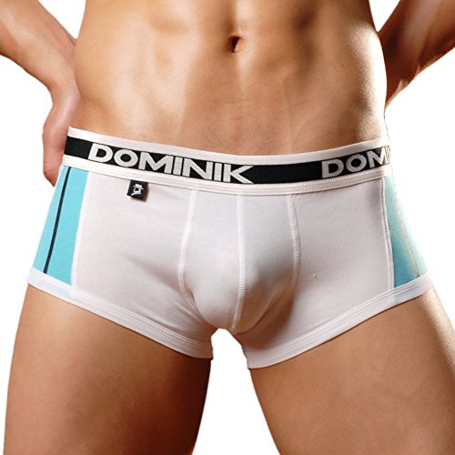 Dominik Underwear Cotton Trunk, Mens, White