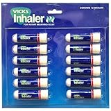 VICKS Inhaler, For instant breathing relief, Contains 12 Inhalers.