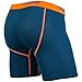 MyPakage Men's Pro Boxer Brief, Ink/High-Vis, Orange- S
