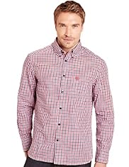 XXXL Blue Harbour Pure Cotton Mini Gingham Check Oxford Shirt