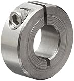 Climax Metal 1C-031-S T303 Stainless Steel One-Piece Clamping Collar, 5/16" Bore Size, 11/16" OD, With 4-40 x 3/8 Set Screw