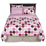 Review Springs Industries  / Contemporary Home Pink Dot Bed Set - Full